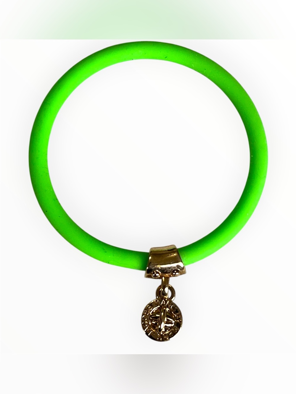 Marc by Marc Jacobs Neon Green Bracelet with Gold Charm